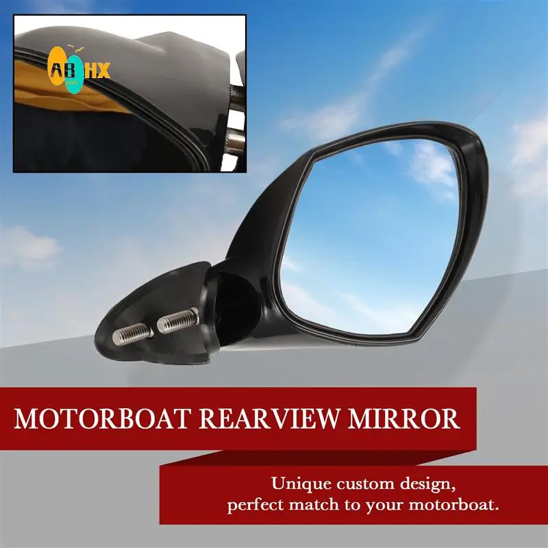 

ABHX-Motorboat Rearview Mirror Jet Ski Mirror Accessories For Yamaha Waverunner VX 110 Deluxe Sport Cruiser EX EX R