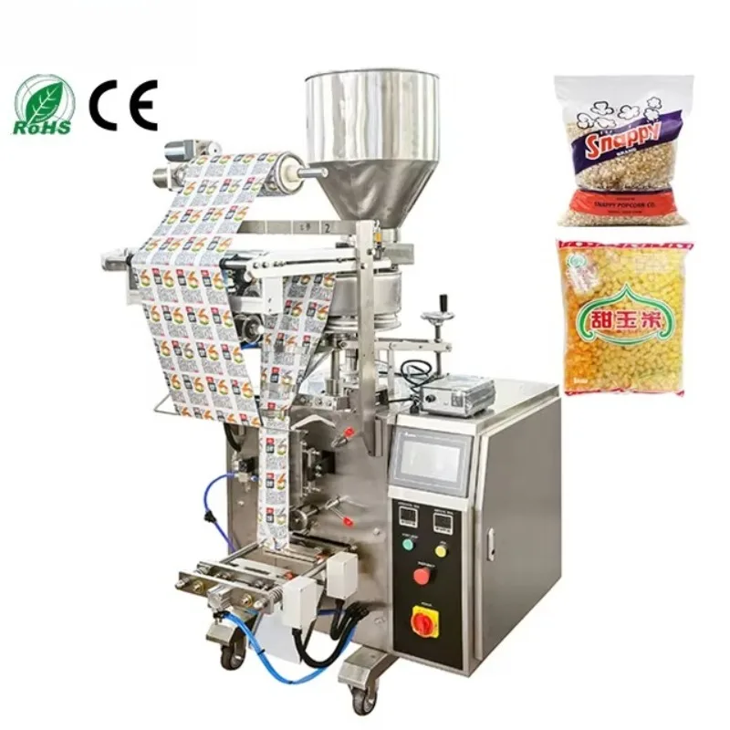 Vertical Maize Seed Granule Pouch Weighing Fill Packaging Machine Corn Kernels Cereal Grain Bag Packing Machine Customized