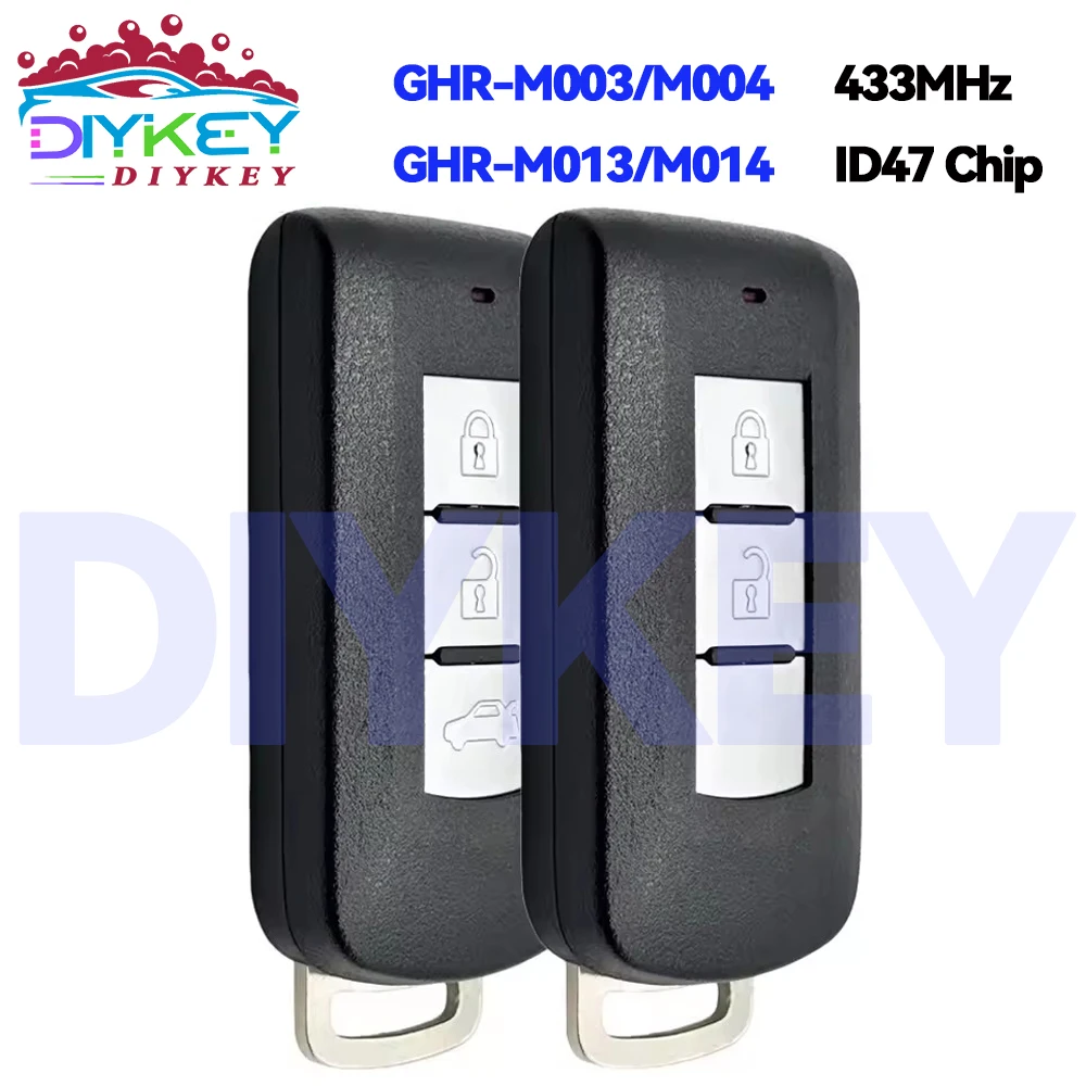 

Чип ID47 433 МГц для Mitsubishi Eclipse Cross Xpander Pajero Sport L200 Montero 2015-2020, дистанционный ключ GHR-M003/M004 GHR-M013/M014