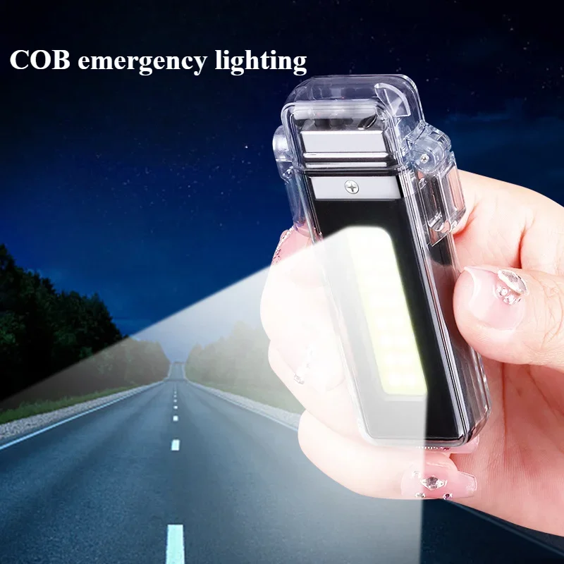 New Pulse Lighter COB Lighting Waterproof Arc Gun No Open Flame Portable Portable Lighters Men\'s Smoking Accessories Gifts