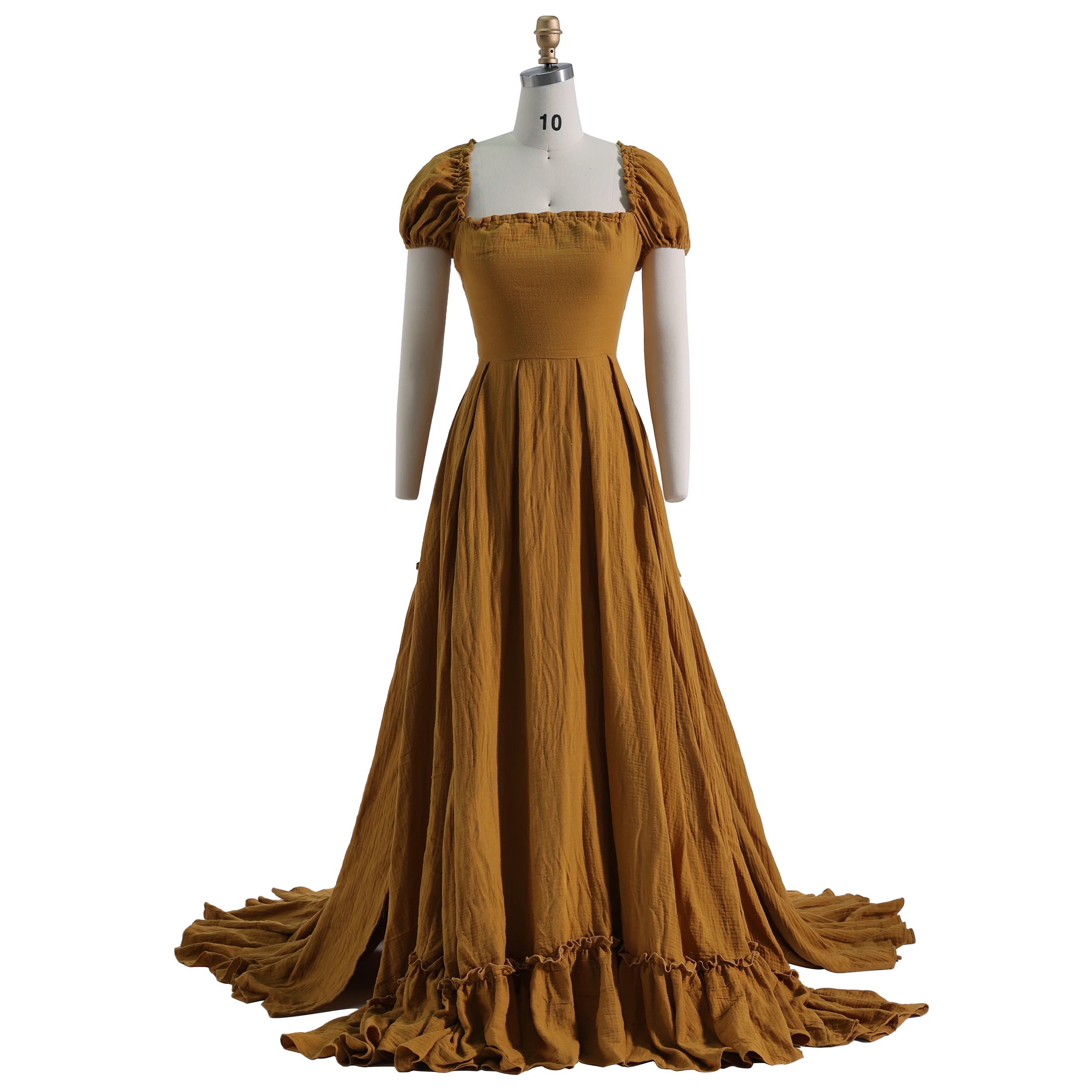 

Square Collar Boho Beach Dress for Photo Shoot Photography Props Dress Custom Colors YEWEN YW231127
