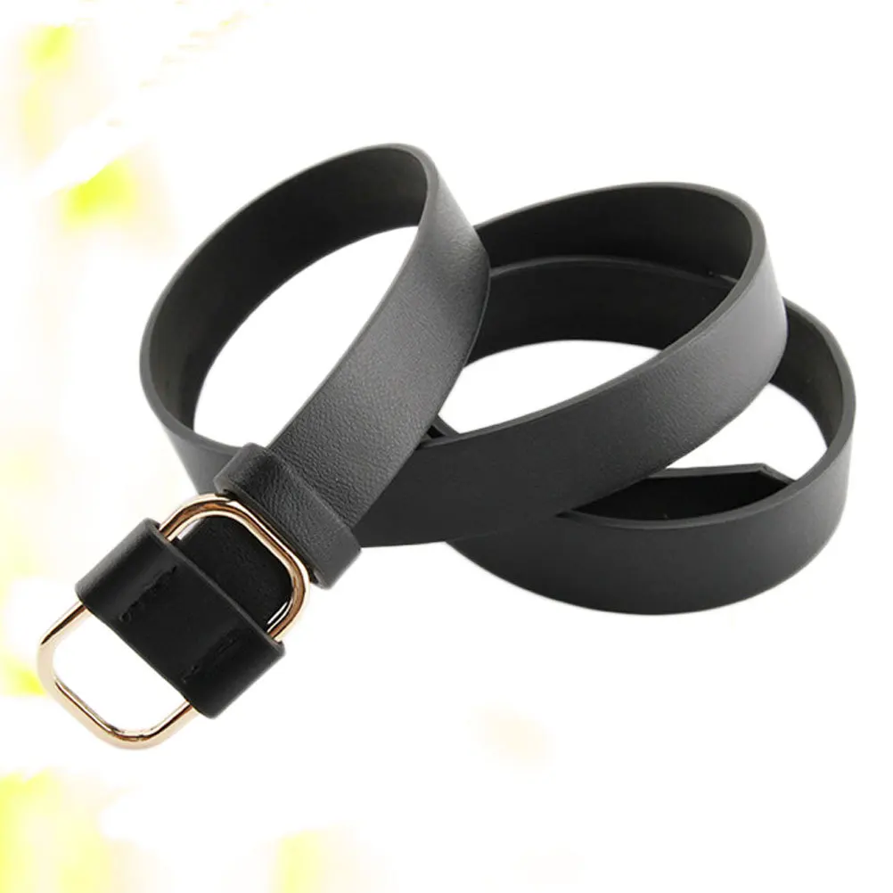 

1Pcs PU Belt Black Creative Design Waist Belt for Women Fashion Jeans Pants Elegant Casual Special Occasion