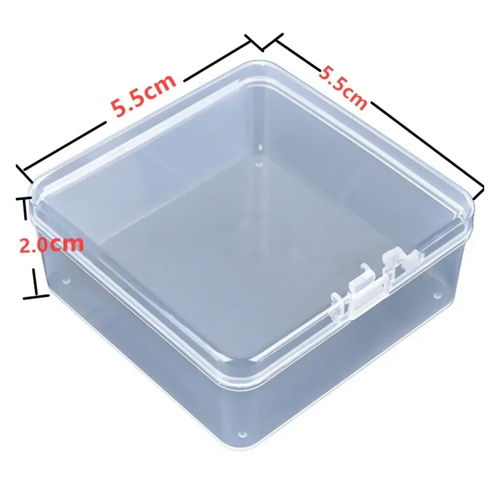 Mini Boxes Rectangle Transparent Plastic Storage Box Container Packaging Box For Earrings Rings Beads Collecting For Home Tool