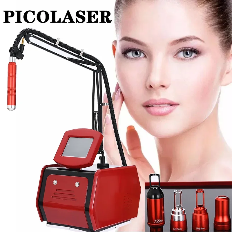 Hotest Selling Portable Q Switch pico Device 1064nm 532nm 1320nm Nd Yag Laser Tattoo Removal Picosecond Machine