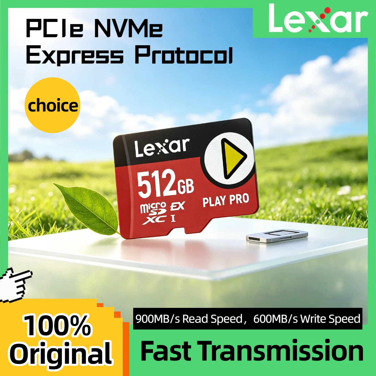 Карта памяти Max Lexar PLAY PRO Micro SD 256 ГБ 512 ГБ 1 ТБ 900 МБ/с V30 U3 C10 Express для Switch, планшетов, TF-карта 