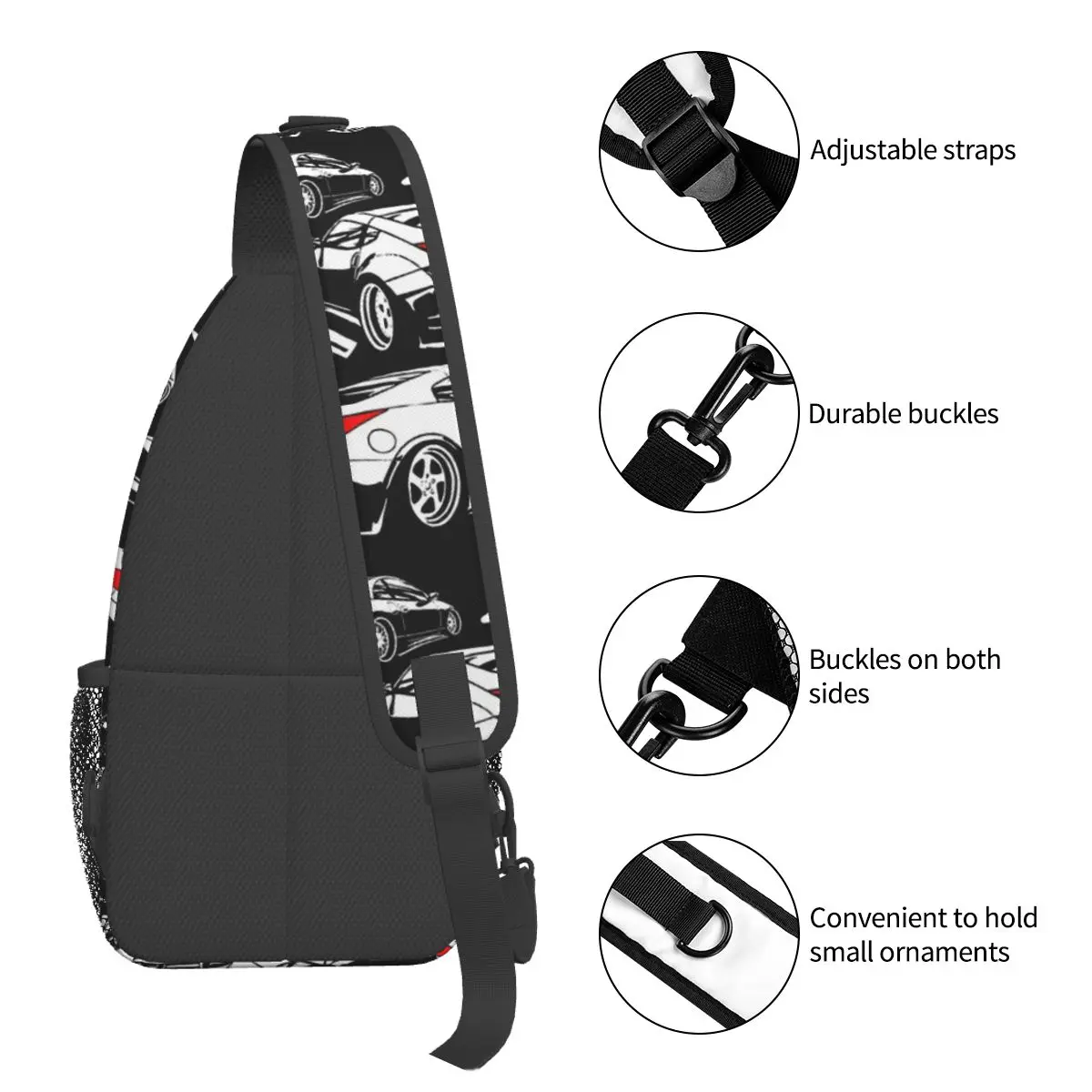 Umhängetasche Sport z Familie 350z 370z 300zx Brusttasche Unisex Frauen Mann Mode Schulter Rucksäcke reisen