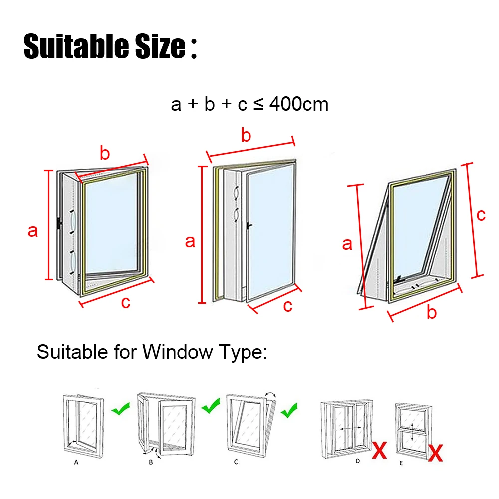 AirLock Skylights Window Seal 4M With Zip and Magic Sticker Household Flexible Cloth Sealing Plate For Portable Air Condition