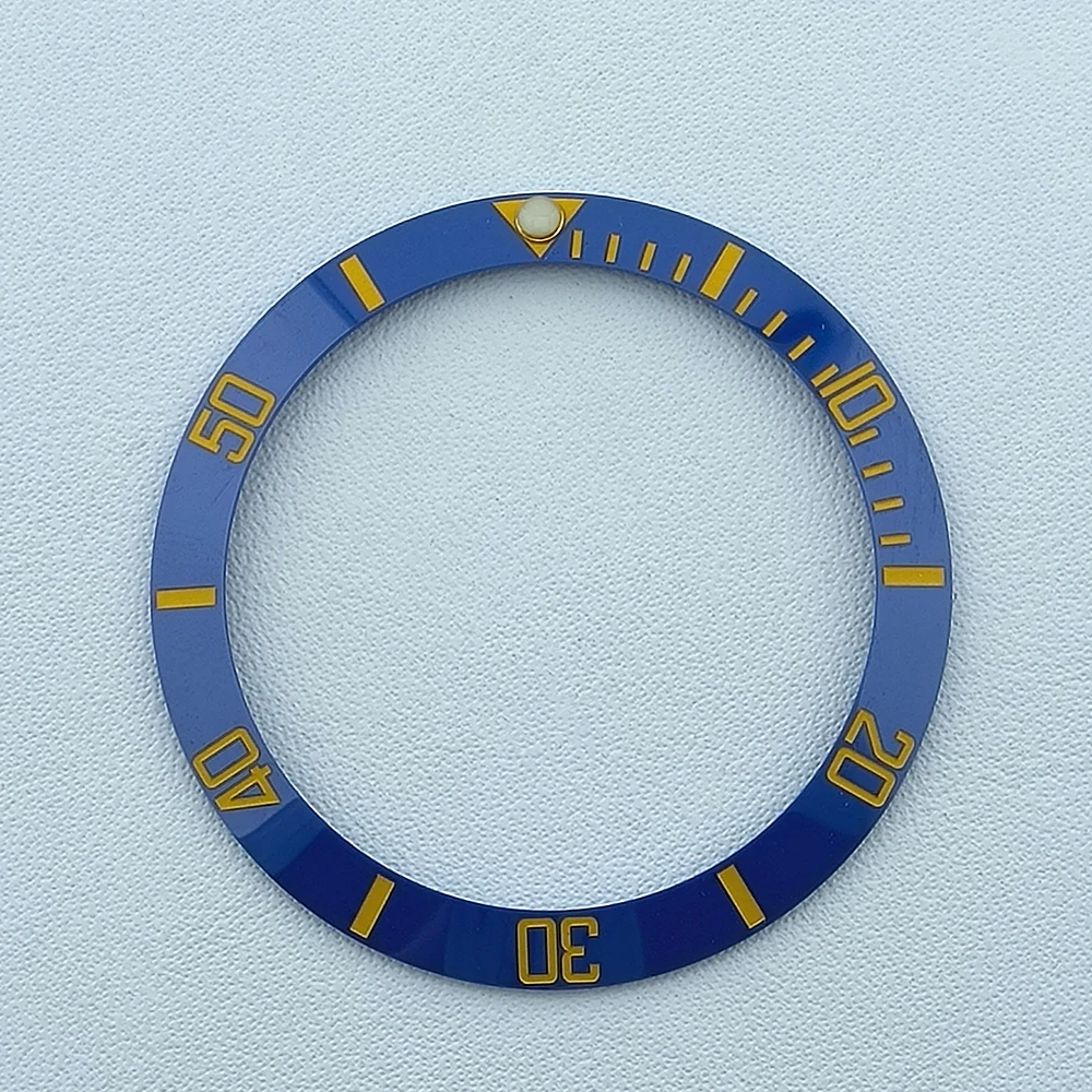 Ceramic bezel 38mm * 31.5mm Arabic numeral bezel men's watch accessory inlaid bezel tilted bezel