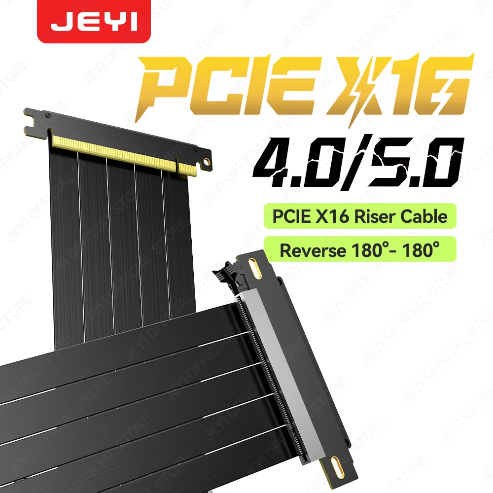 

Удлинительный кабель JEYI PCIe 4,0 x16, (16 ГТ/с), подставка для графического процессора для RTX 4090/4080 и RX 7900 XTX, майнинговая установка/вертикальное крепление, варианты 20/30/60 см