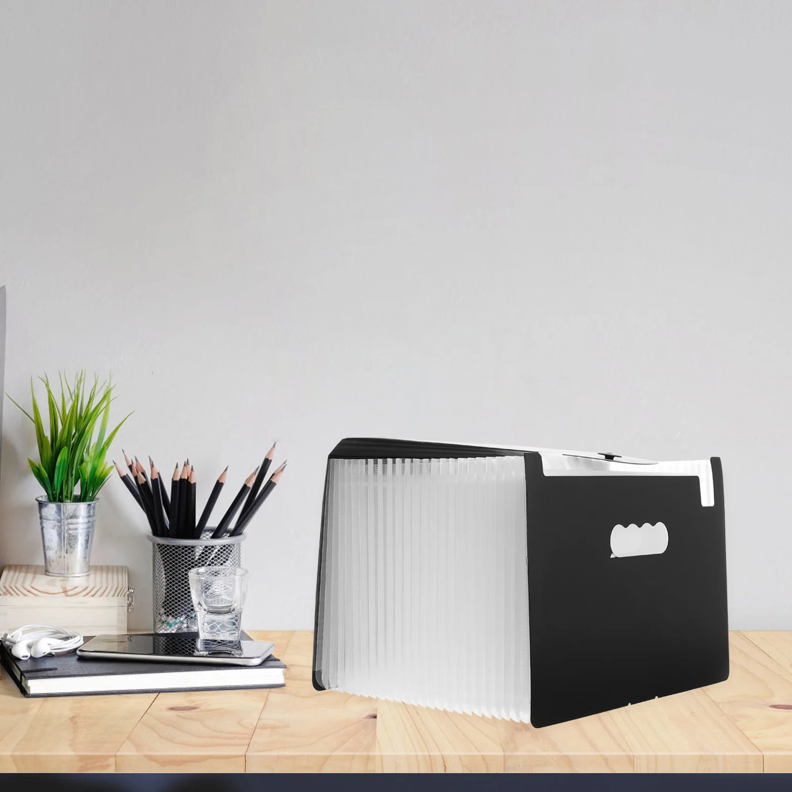 

1Pcs Storage Holder Plastic 24-Layer Expanding File Folder Document Organizer Large Capacity for Office School Travel