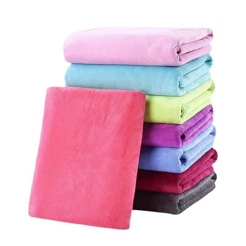 Large thick microfiber bath towel absorbent and quick-drying multifunctional swimming fitness sports beauty salon towel