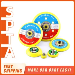 SPTA Backer Backing Plate Pad, Gancho e Loop para Air Sander, Car Polisher Buffing, Selecione o tamanho, 2 