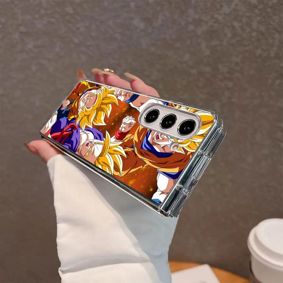 حافظة لهاتف سامسونج جالاكسي ZFold7 ZFold4 Z Fold 7 6 5 4 3 ZFold6 ZFold3 ZFold5 دراغون بول سايان جوكو #3