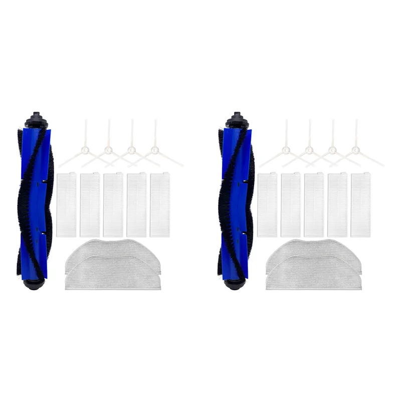 B59B-2Set Side Brush HEPA Filter For Tefal Rowent X-Plorer Serie 95 RG7975WH RG7987 Robotic Vacuum Cleaner Accessories