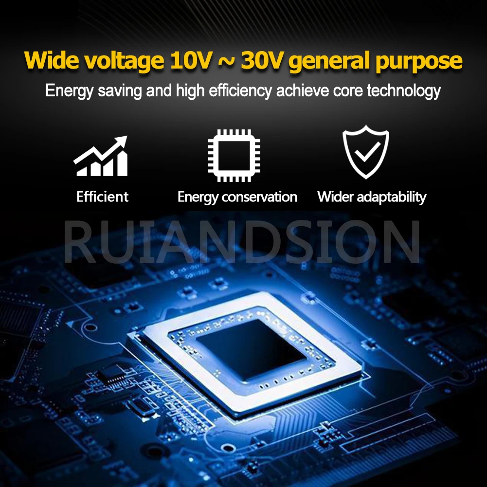 Ruiandsion BA20D H6 Motorcycle LED Headlight Bulb P45T LED 10-30V Hi/Lo Beam for Head Lamp Motorbike ATV UTV White Yellow 1Pcs
