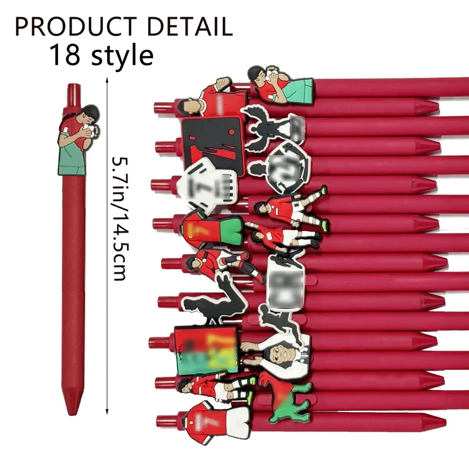 6/12/18 Pcs Red Football Ballpoint Pens Fan Football Enthusiast Gift Party Gifts Match Lover Gifts For Student Teacher Offices