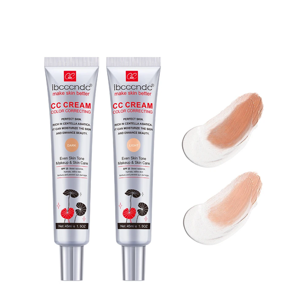 45ml Kleurcorrigerende CC Cream Hydraterende Waterdichte Zweetbestendige Make-up Voordat Concealer Blijvende Vrouwen Make-Up Veranderen CC Crème