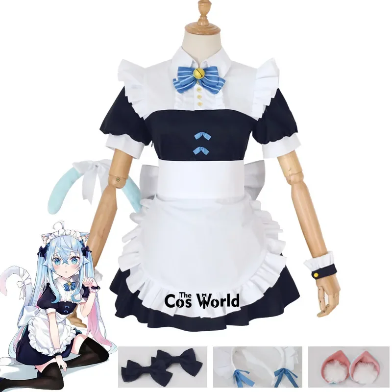 

Virtual YouTuber Vtuber Kagura Nana Cat Maid Dress Uniform Outfit Cosplay Costumes