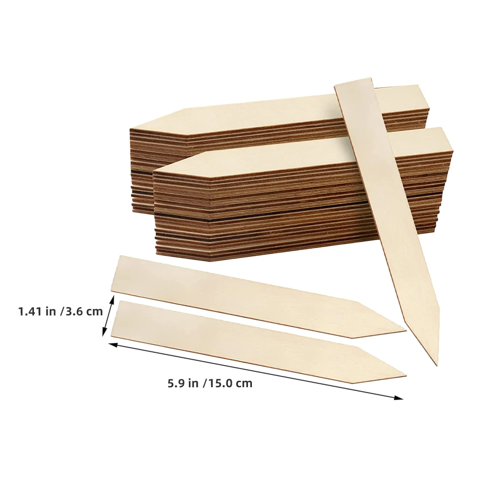 

30Pcs Wooden Plant Labels Garden Markers Durable Reusable Stakes for Plant Identification Garden Decorations Outdoor Use