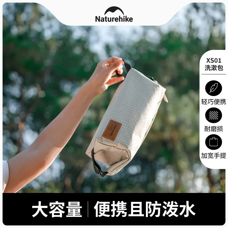 Naturehike-Hanging Toiletry Bag Large Waterproof Cosmetic Bags Travel Organizer Lady Toiletries Makeup Foldable Bathroom Kit