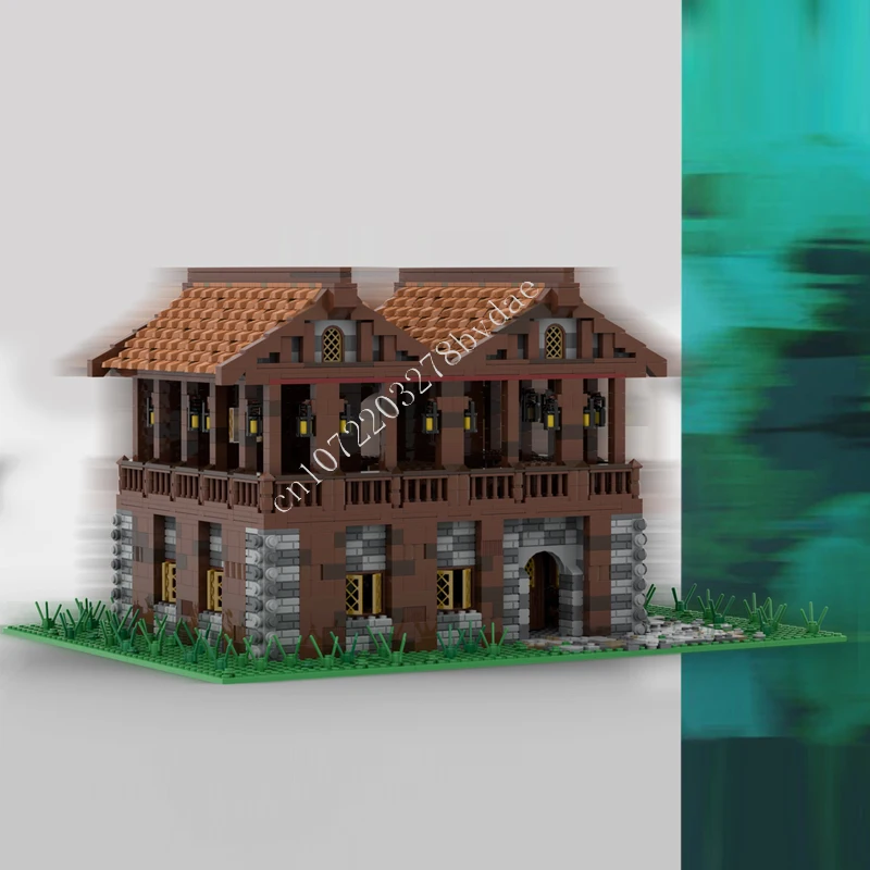 Small Medieval Village MOC Creative street view Model Custom Puzzle Architecture Education Technology DIIY Model kids Toy Gift