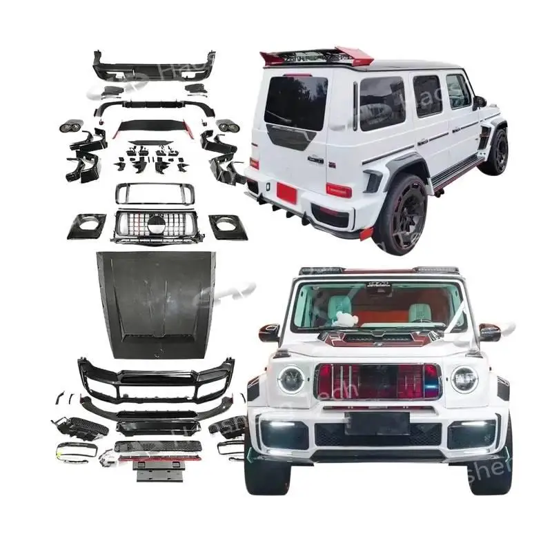 

Dry Carbon Fiber Body Kit For G class W464 G63 Upgrade To Rocket B900 Style Car bumpers Auto Body Systmes 2019 2020 2022+