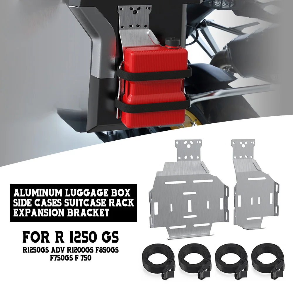 

Aluminum Side Case Suitcase Rack Box Expansion Bracket For BMW R 1250 GS R1250GS ADV R1200GS F850GS F750GS F 750 Luggage Cases