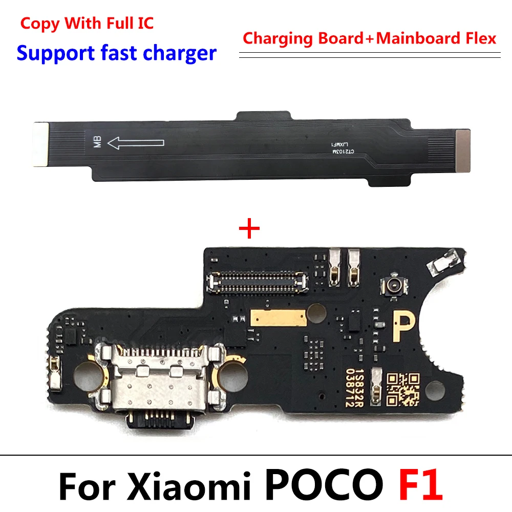 10 Stück USB-Anschluss Ladegerät Dock Stecker Mainboard Anschluss Lade platine Haupt Flex für Xiaomi Poco F2 F1 F3 X3 M4 X4 X5 Pro 4G 5G X2