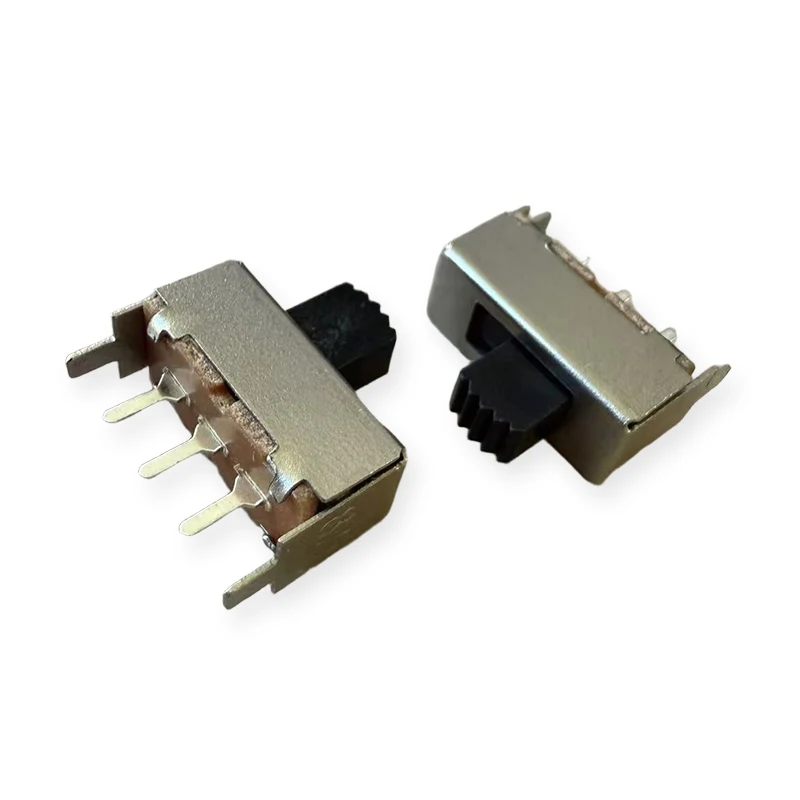 30PCS SS-12F02 （1P2T）Slide Switch Handle Height 5mm/6mm 3-Pin Single Row Vertical Type Plugin 2-Speed Toy Power Toggle Switch