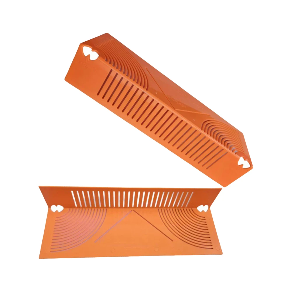 1pc 20-65mm 20-80mm Square Tube Round Corner Drafting Ruler Two-way Drawing 45-degree Angle Guide Ruler Tool