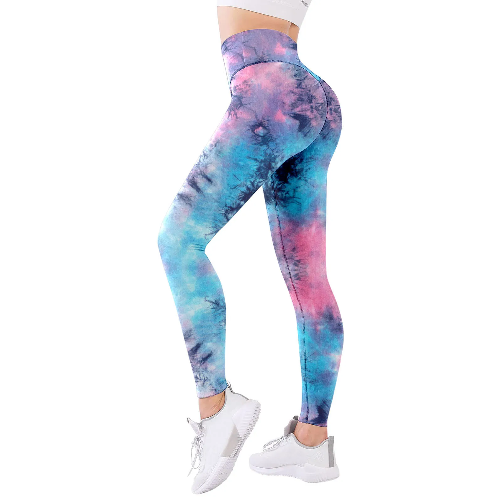 Elastische Yoga-legging Dames Print Hoge taille Gym Running Sportbroek Push-up Workout Panty Fitness Legging Vrouwelijke pantalones