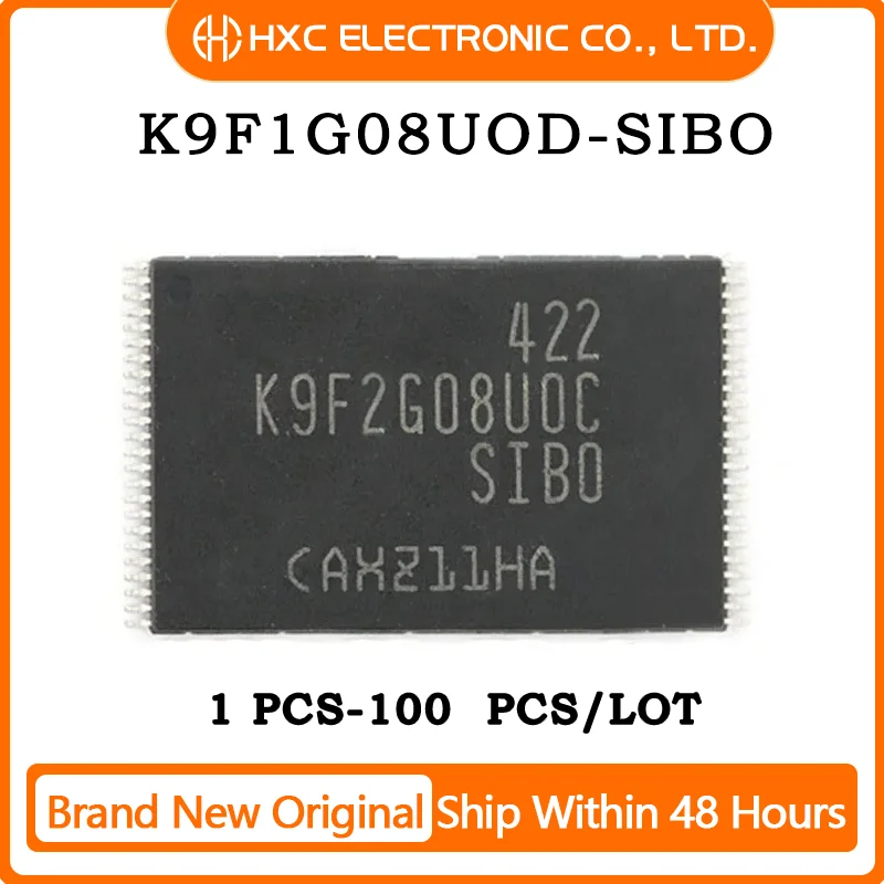 

5PCS/10PCS/50PCS/100PCS K9F1G08UOD-SIBO K9F1G08UOD TSOP48 Brand New Original IC Chip