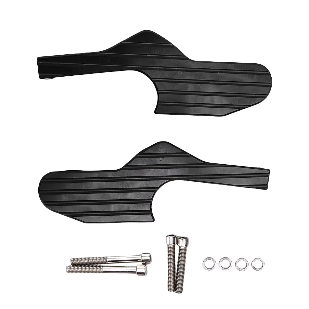 2pcs Aluminum Alloy Passenger Foot Peg Extensions Left Right Side Black Extended Footpegs Passenger Footrest Footpeg Extensions
