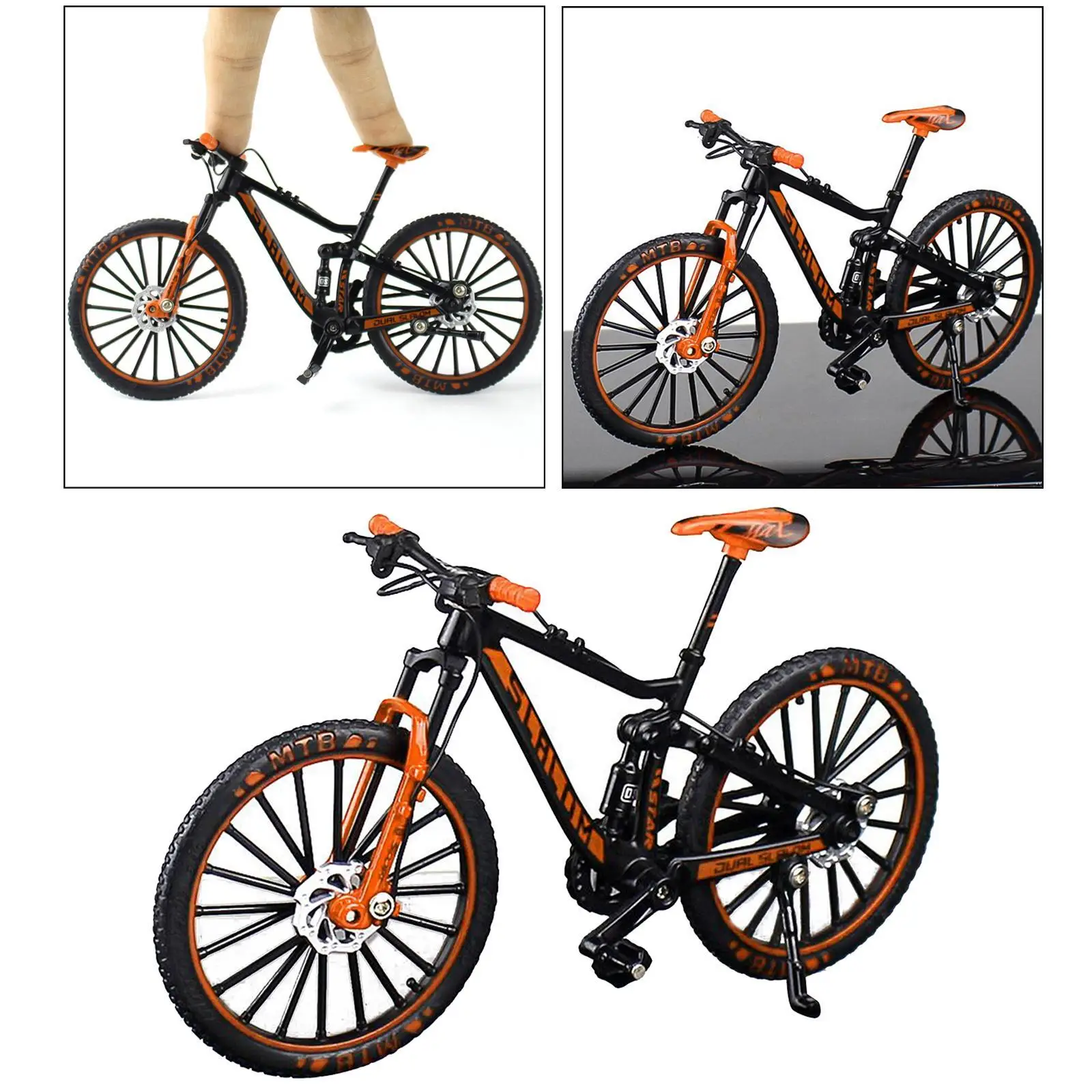 1:10 Mini Racing Bicycle Mountain Finger Bike Toys Model Decoration Crafts