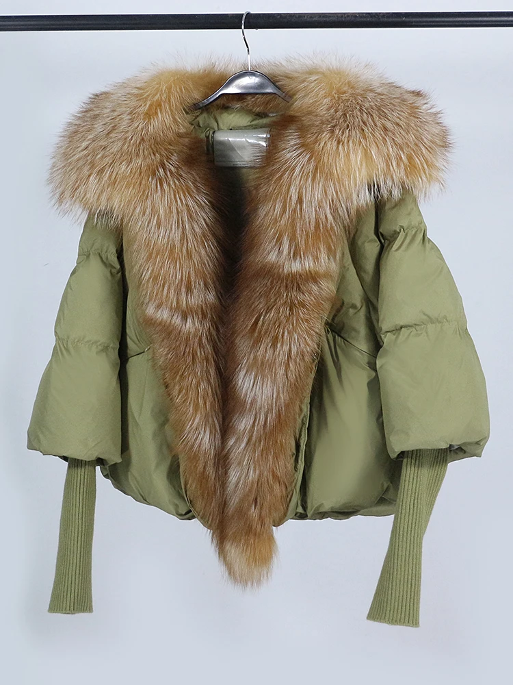 Lose Natürliche Echt Fox Pelz Kragen Mantel Dicke Neue Europäische Mode Weiße Ente Unten Jacke Winter Frauen Warme Luxus Oberbekleidung – Detail 25