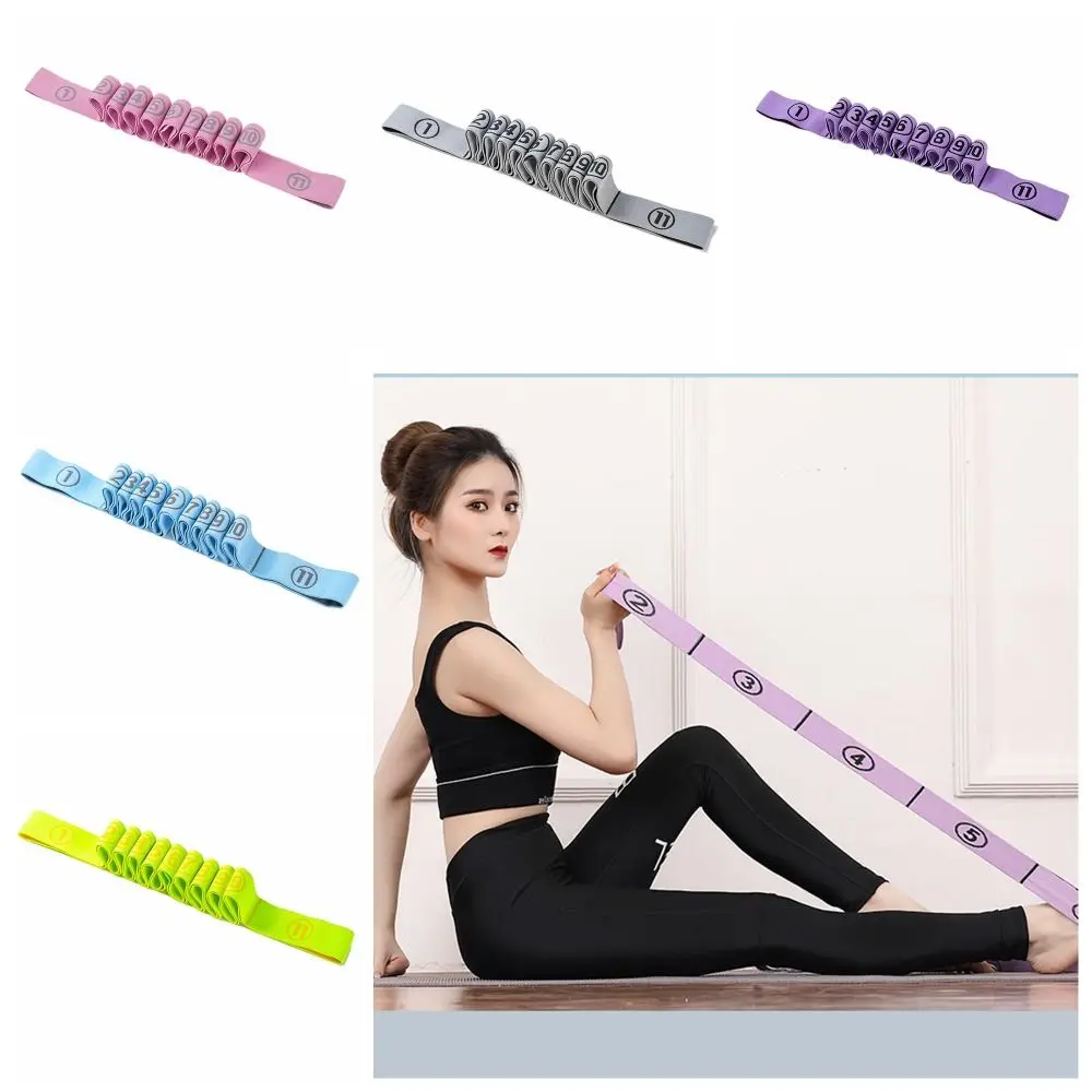 11 Grid Yoga Resistance Band Yoga Training Crossfit Exercise Fitness Resistance Bands Textile Cotton Elastic