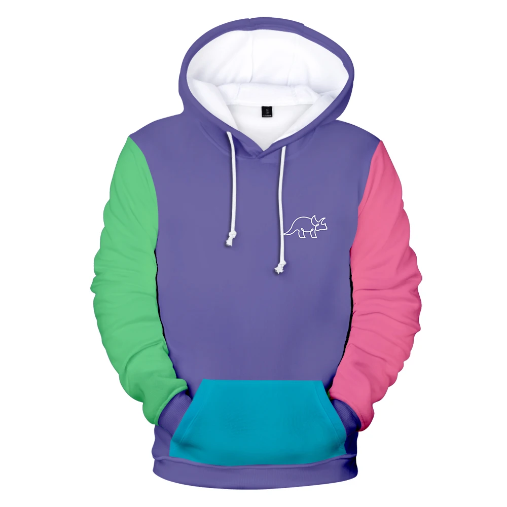 The Try Guys Merch Hoodie uniseks, baju lengan panjang bertudung uniseks Media sosial bintang gaya kasual 3D untuk pria dan wanita