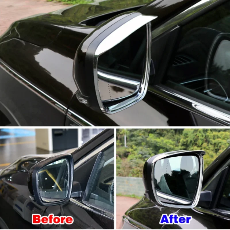 

Rear view side glass mirror decorative frame visor Visor visor visor visor eyebrow Nissan Qashqai 2016-2022