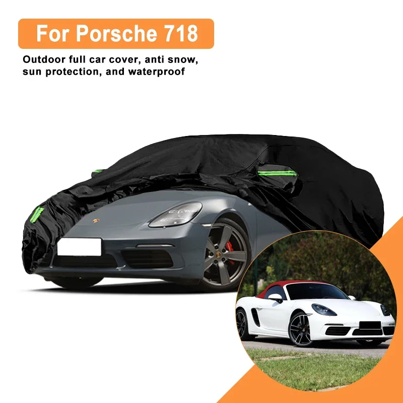

For Porsche 718 Car Full Cover - Outdoor Waterproof Snowproof Sunshade, Winter & Summer All Weather Auto Protection Accessory