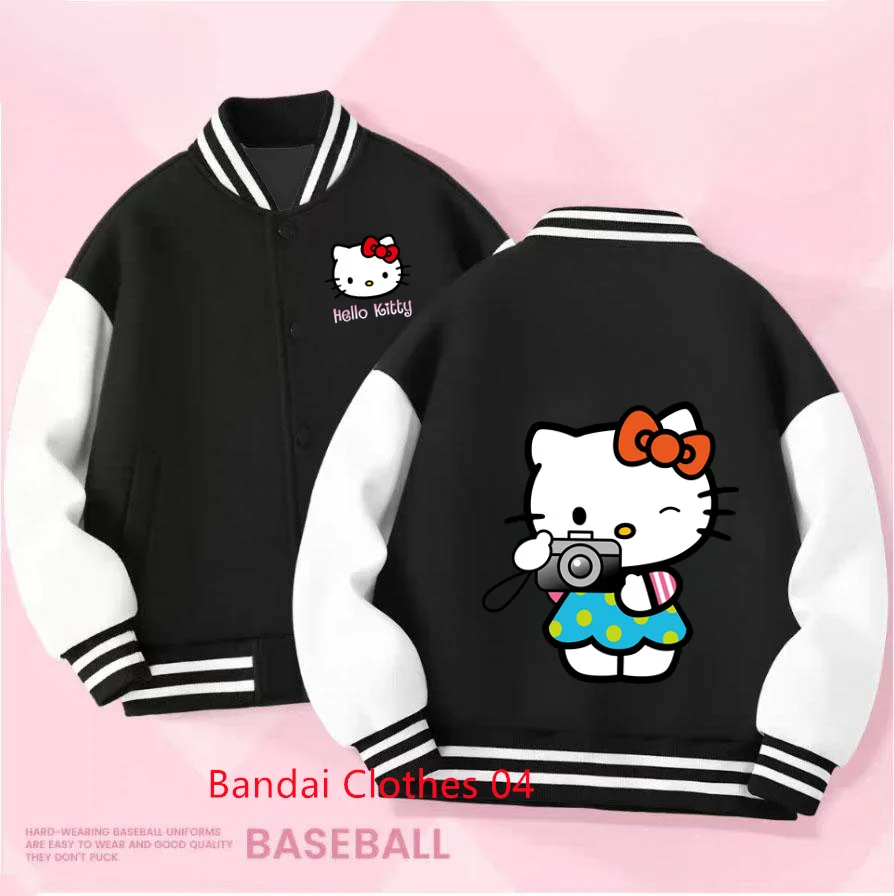 MINISO Hello Kitty elegante giacca da Baseball per bambini nuovo modello collezione autunnale stile Casual versione coreana per ragazze Infant Top