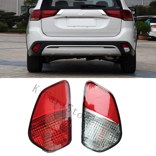 Conjunto de luz de parachoques trasero de coche para Mitsubishi Outlander 2016-2021 luz antiniebla luz trasera de parachoques con bombilla