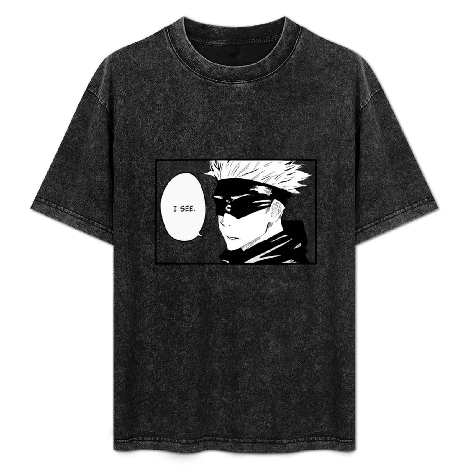 

Gojou Satoru “I See” (Version 2) T-Shirt man t shirts high quality luxury brand t shirt man designer T-Shirt