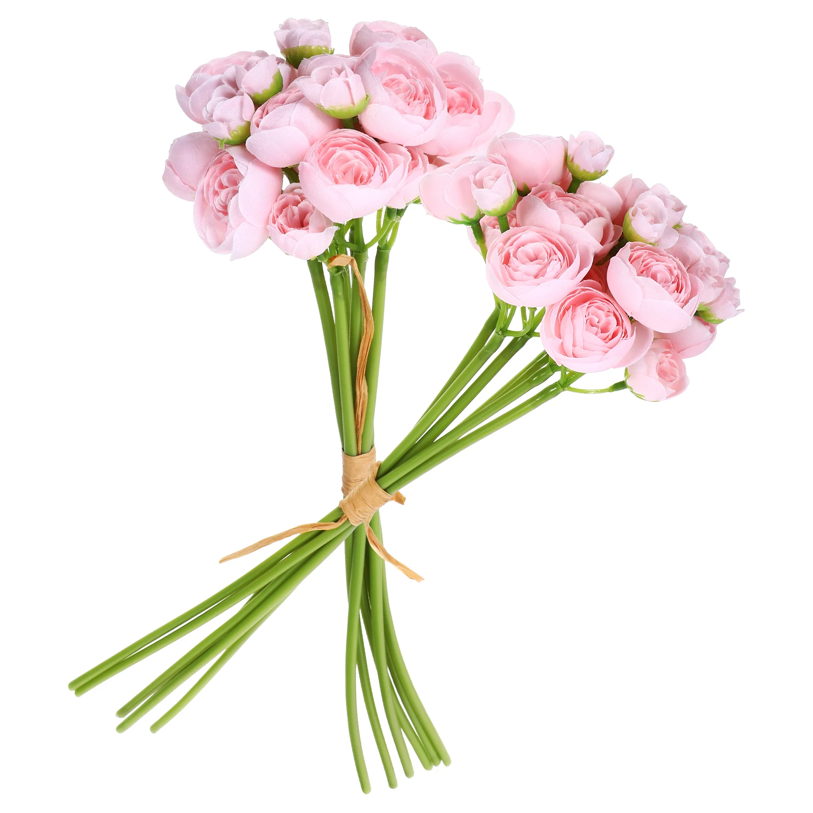 

2pcs Artificial Camellia Flower Bouquet for Vase Decoration Bride Home Decor Fake Flowers Artificial Flowers for Decoration