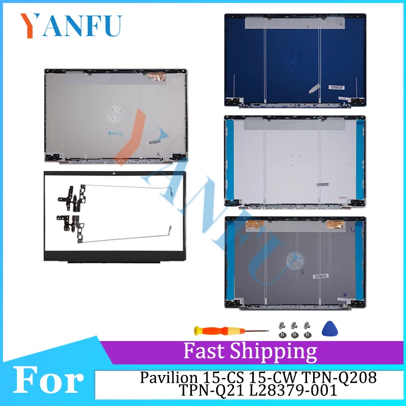 

NEW Case For Pavilion 15-CS 15-CW TPN-Q208 TPN-Q21 L28379-001 Laptop LCD Back Cover/Bezel/Hinges/Palmrest/Bottom Case