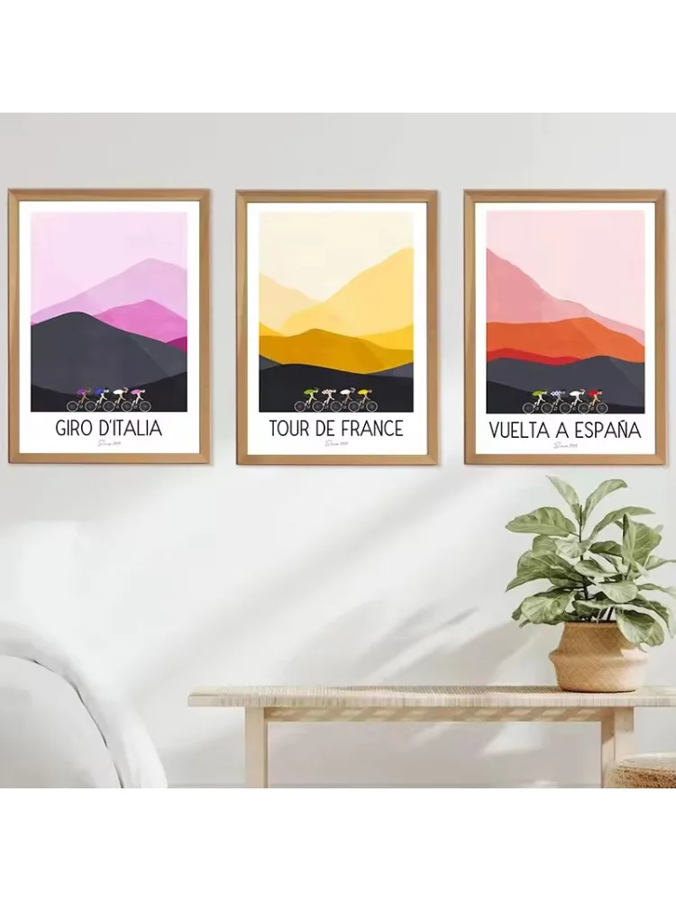 AliExpress NONE Watercolor Cycling Race Cyclist Tour De France Mountain Bike Poster Prints Canvas Painting Wall Art Pictures Room Home Decor