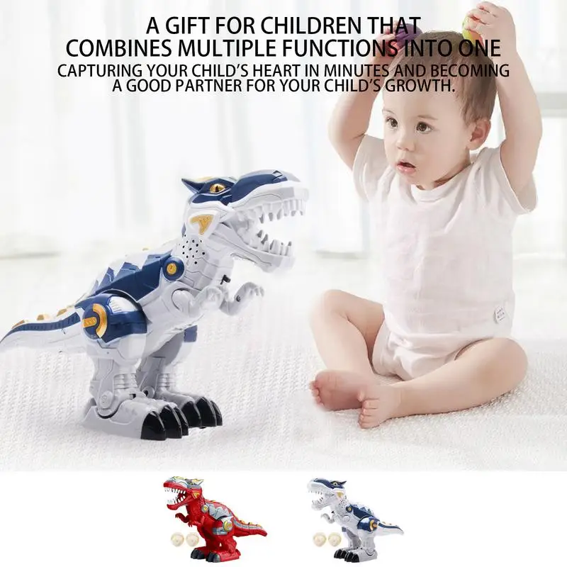 Robot Dinosaur Toys Realistic Dinosaur Figurine Toy Laying Egg Tyrannosaurus Rex Model Interactive Prehistorical Dinosaur Toy