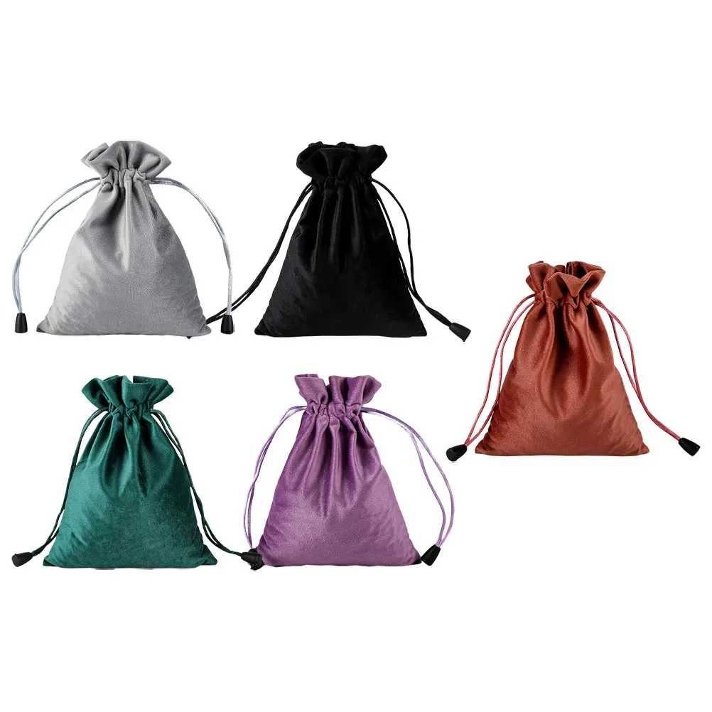 5 قطعة حقيبة برباط مجوهرات منظم حقيبة السفر أدوات الزينة تخزين متعددة الوظائف المحمولة هدية التفاف ماكياج الحقيبة