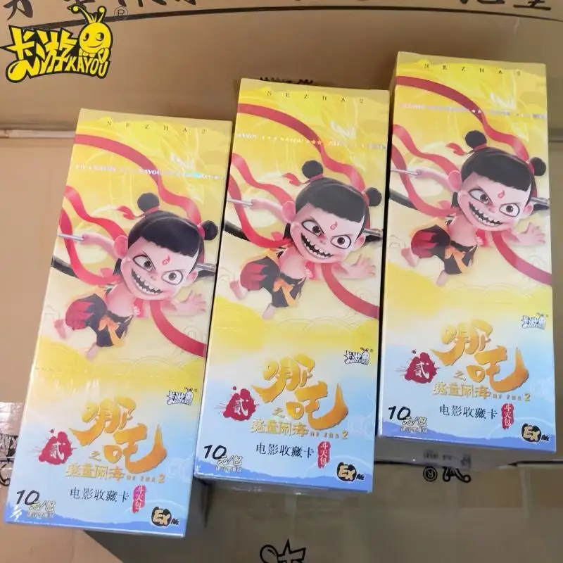 

KAYOU Genuine Nezha Cards Devil Boy Conquers The Dragon King Movie Series Doutian Pack SE Autographed Card Collector's Cards