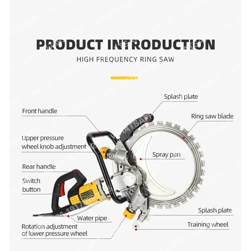 5000W High-Pressure Brushless Ring Saw (7600C Series) Linked Water Pump Multi-functional Blades One Machine for Multiple Uses