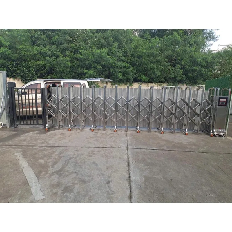 EXW 304 Stainless Steel Electric Sliding Gate Automatic Operation With Remote Control For Factory And School